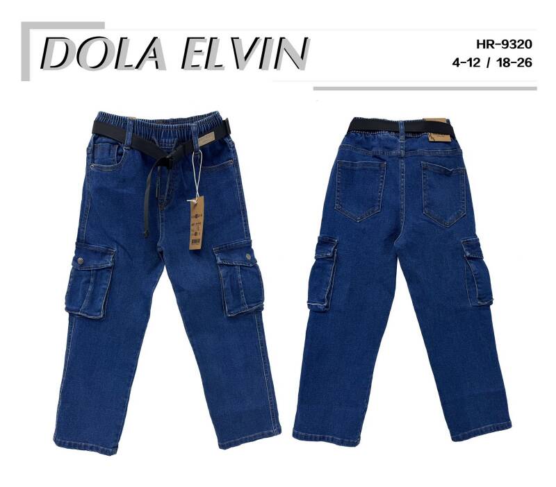 Spodnie chłopięca jeans Roz 4-12, 1 Kolor .Paczka 10 szt